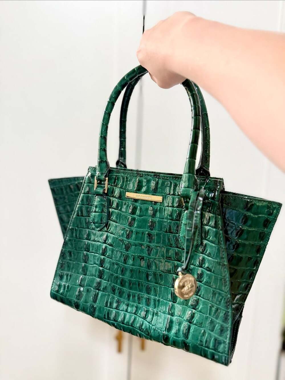 Brahmin Angelina Jungle Jewel Melbourne Satchel Handbag